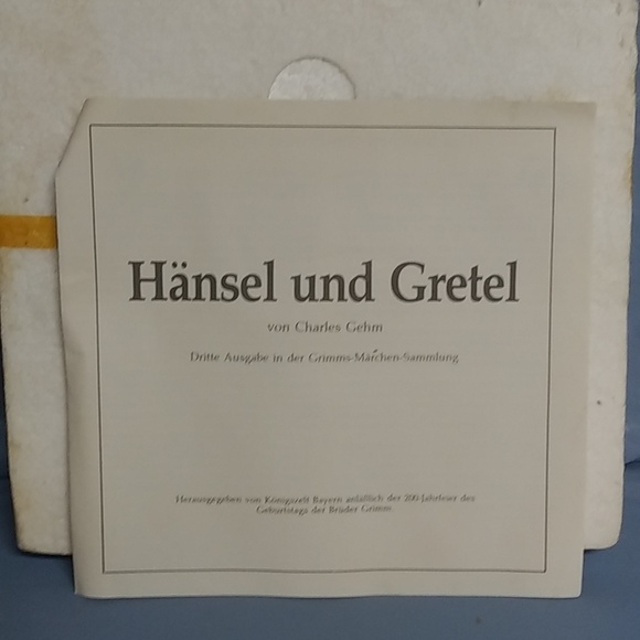 1981 Hansel & Gretel  Collectors Plate Germany in Box w/ Paperwork - Picture 4 of 7